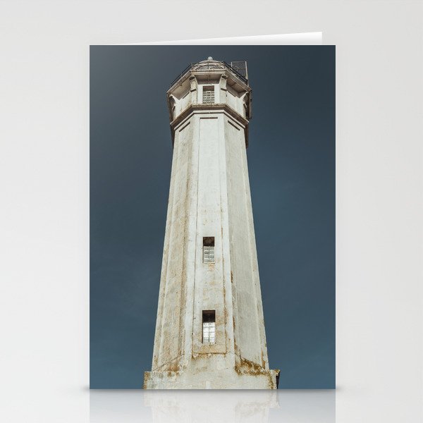 The white lighthouse of Alcatraz island | Travel photography fine art photo print | California, U.S.A. Stationery Cards
