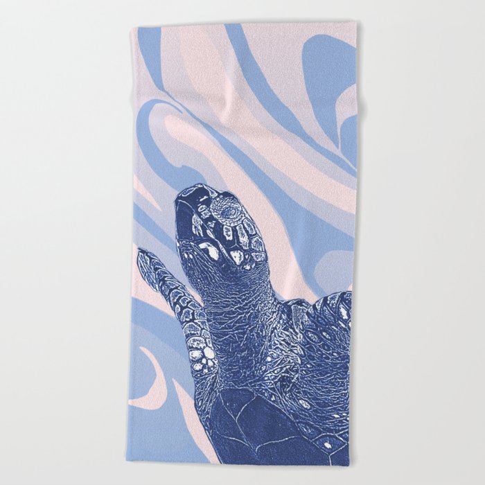 Unique Turtle Design Beach Towel By Oursunnycdays Society6 Unique Turtle Design Beach Towel