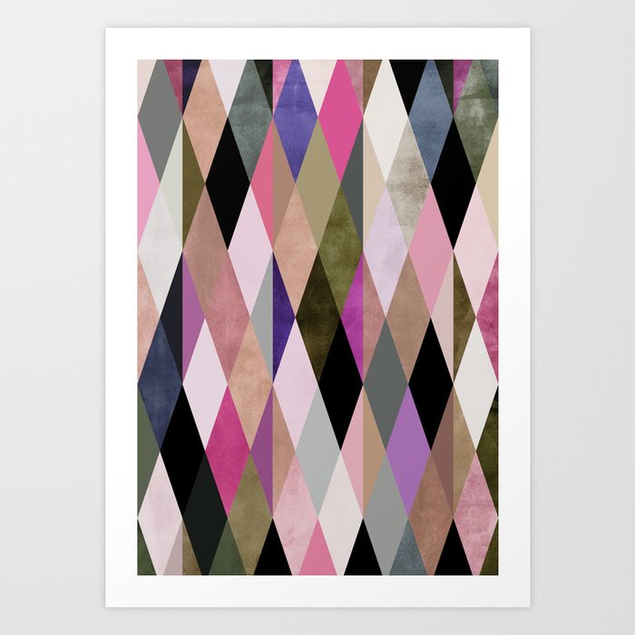 colour + pattern 27 Art Print
