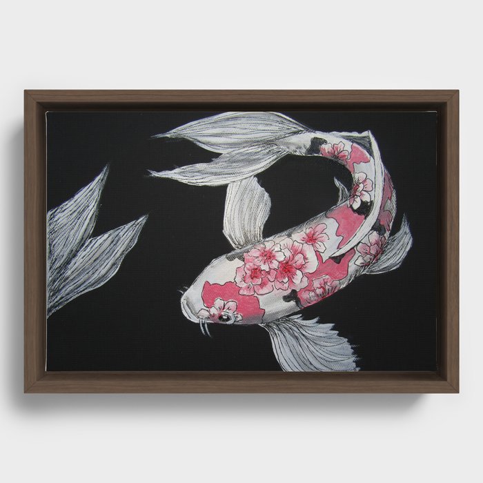 There's Koi  Framed Canvas