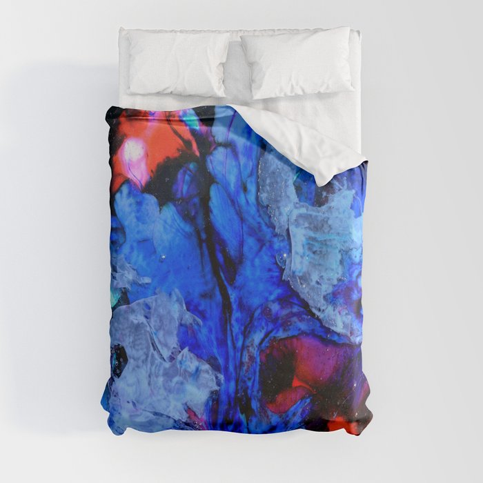 Abstract in blues Duvet Cover