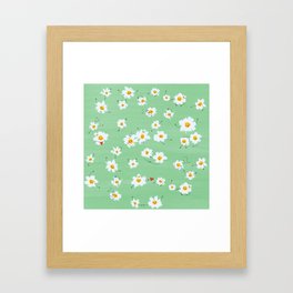 Spring flowers dance Framed Art Print