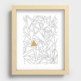 The Easy Triangle Recessed Framed Print