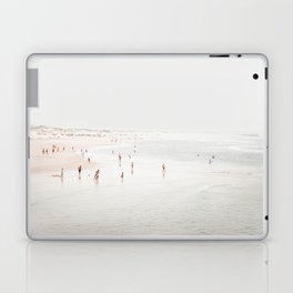 At The Beach (two) - minimal beach series - ocean sea photography by Ingrid Beddoes Laptop Skin
