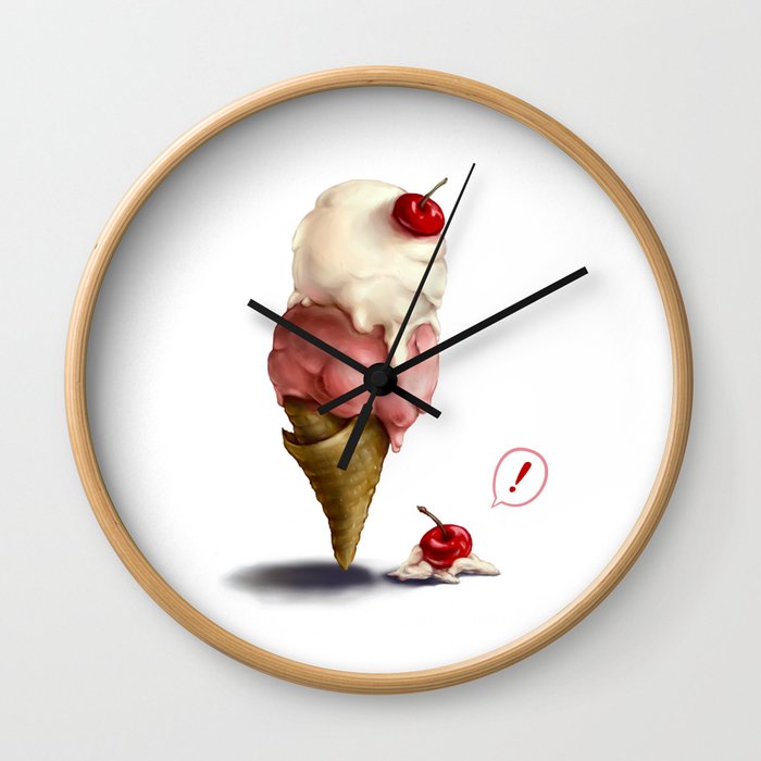 Ice-Cream, Oops! Wall Clock