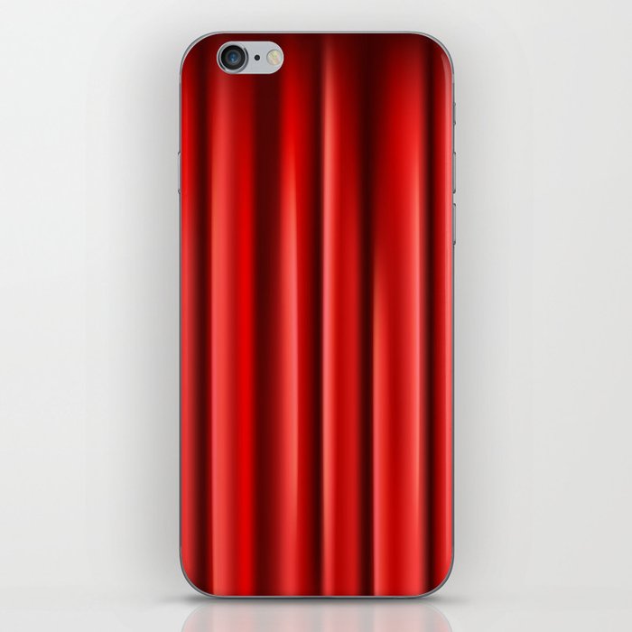 Red Curtain Background iPhone Skin