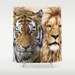 Wild Cats Shower Curtain