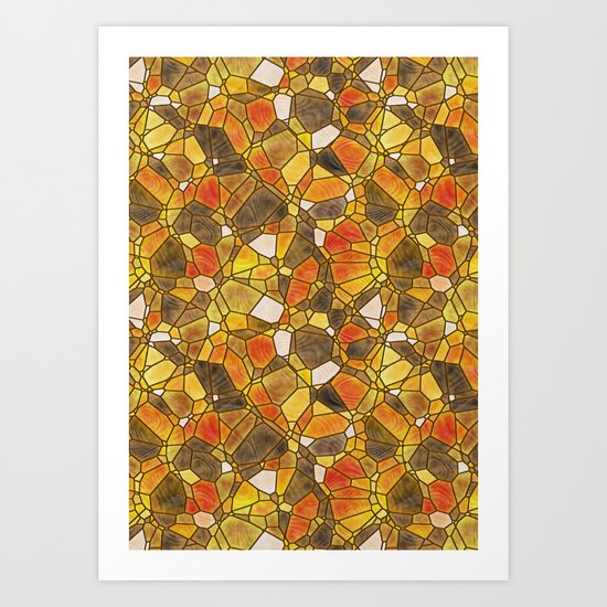 stained glass mosaic Art Print