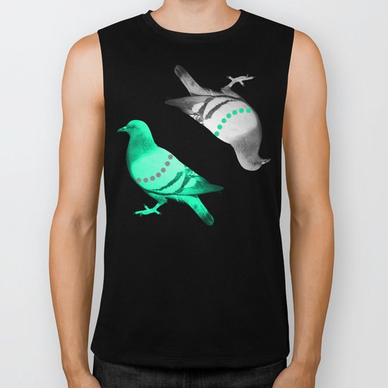 Pigeon's reflexion Biker Tank