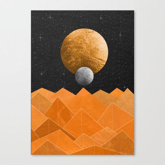 The Orange Planet Canvas Print