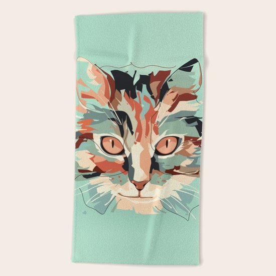 cat Beach Towel
