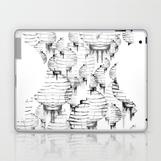 Lantern - white Laptop & iPad Skin