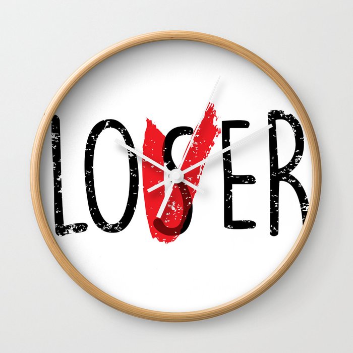 Loser and Love Wall Clock