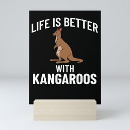 Kangaroo Red Australia Animal Funny Mini Art Print
