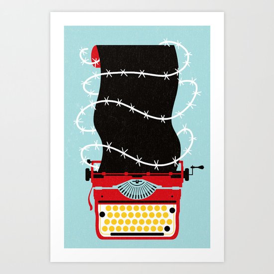 Typer Write Art Print