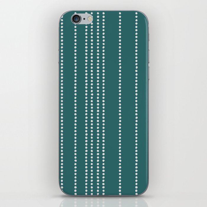 Ethnic Spotted Stripes in Teal iPhone Skin