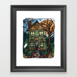 Haunted House Framed Art Print