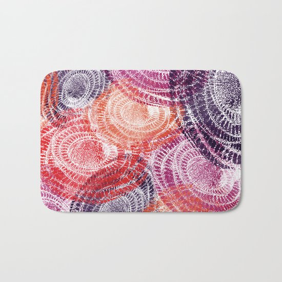Abstract Circles Bath Mat
