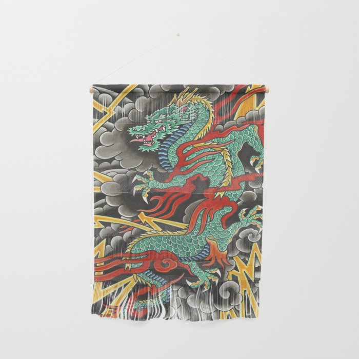 Japanese Dragon Tattoo Art Wall Hanging By Sebastianorth Society6