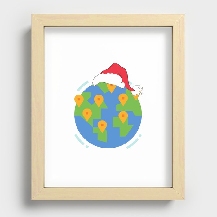 December International Holidays Recessed Framed Print