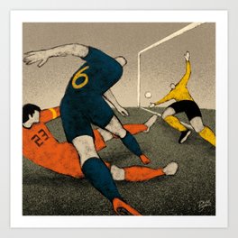 History of Football - 19 Art Print