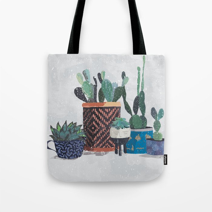 Cactus and succulents garden Tote Bag