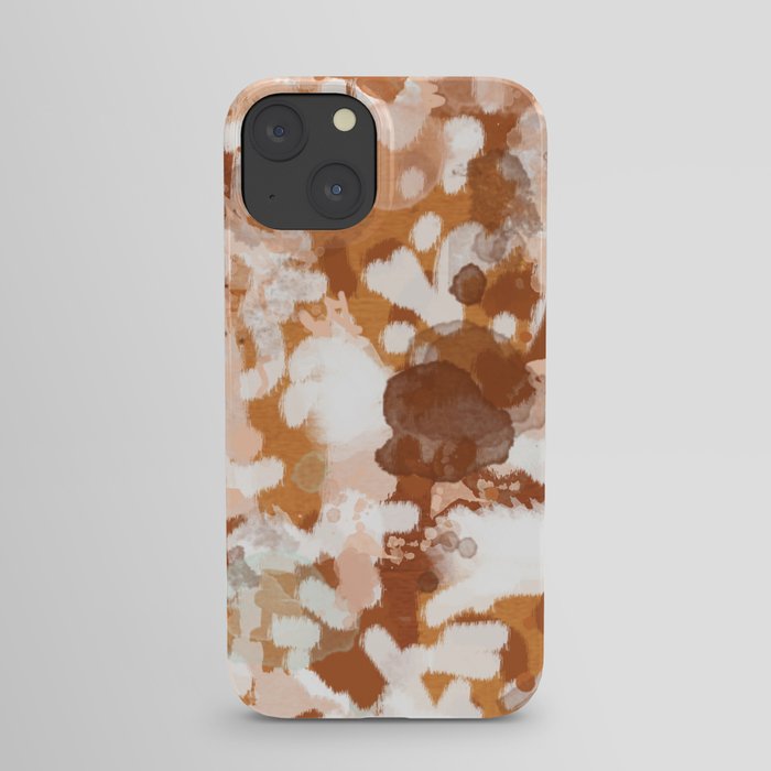 Elian - rust, orange, paint, abstract, boho, painting, clay, terracotta iPhone Case