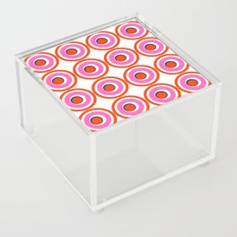 Modern Pink and Blue Skateboard Wheels Acrylic Box