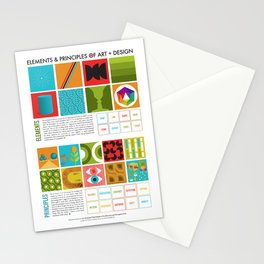 Elements & Principles of Art + Design Stationery Cards