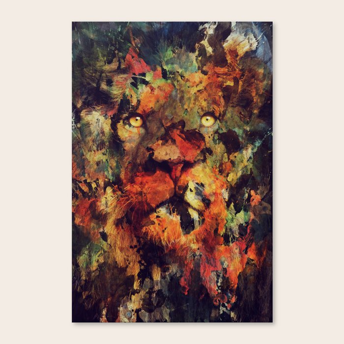 Lion Canvas Print by Andreas Lie Society6