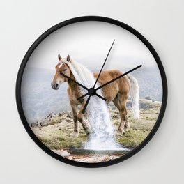 Waterfall Horse Wall Clock