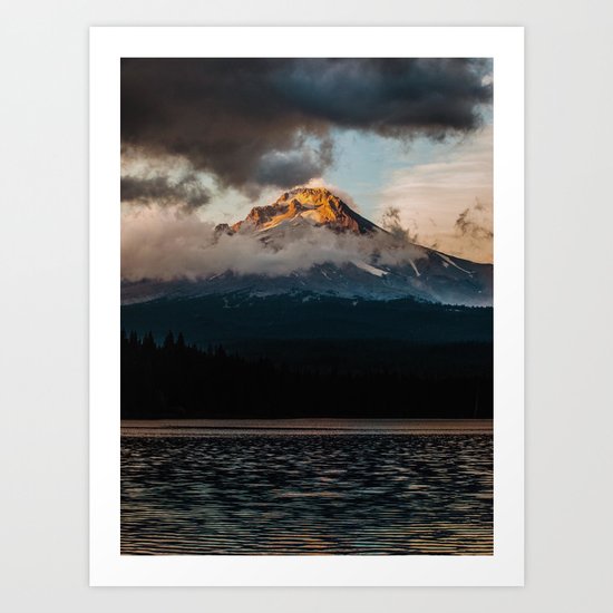 Mt. Hood at Sunset Art Print