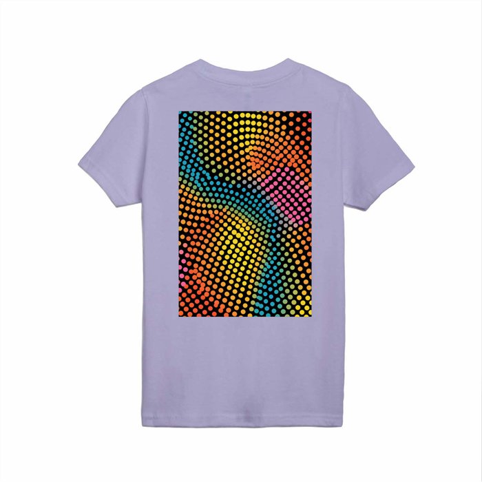 Vibrant Dotted Minimal Colored Pattern - Contemporary Elegance for Stylish Spaces Kids T Shirt