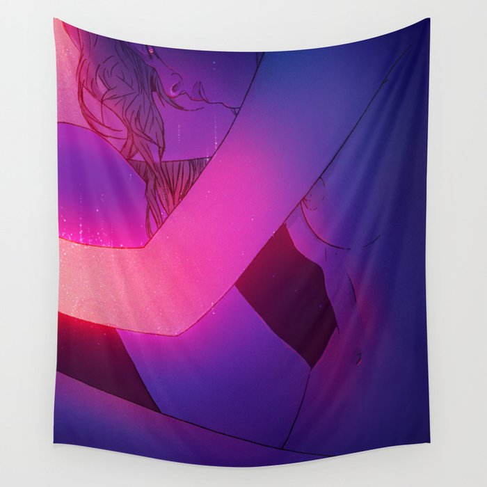 Glowing arms Wall Tapestry