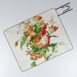 Vintage Floral 10 Picnic Blanket