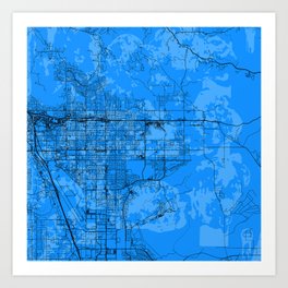 Moreno Valley - Minimalist Map - USA Art Print