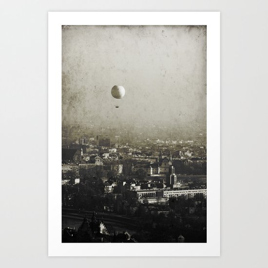 Flying Over Art Print