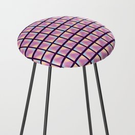 Iridescent Texture Pattern Counter Stool