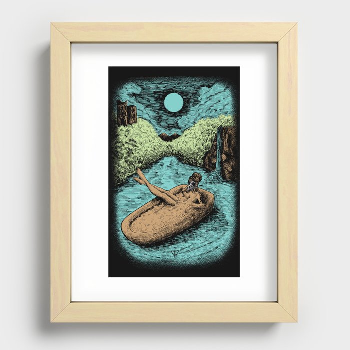 DON'T FORGET TO LIVE Recessed Framed Print
