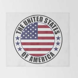 The United States of America - USA Throw Blanket