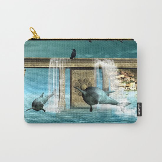 Dolphins Carry-All Pouch