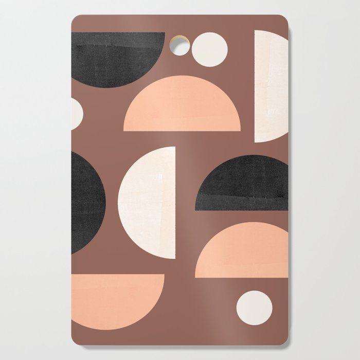 Abstraction_GEOMETRIC_MOUNTAINS_PATTERN_NATURE_POP_0321M Cutting Board