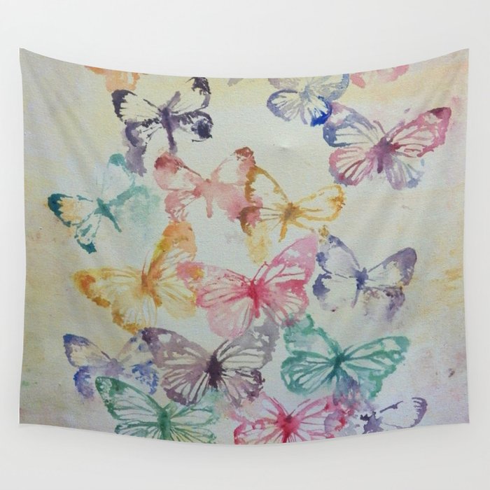 Butterflies II Wall Tapestry