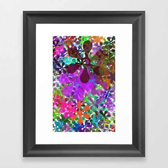 PLAYING WITH COLORS Framed Art Print