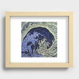 Feminine Wave - Hokusai Recessed Framed Print