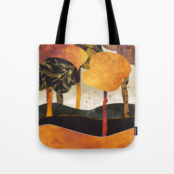 Metallic Forest Tote Bag