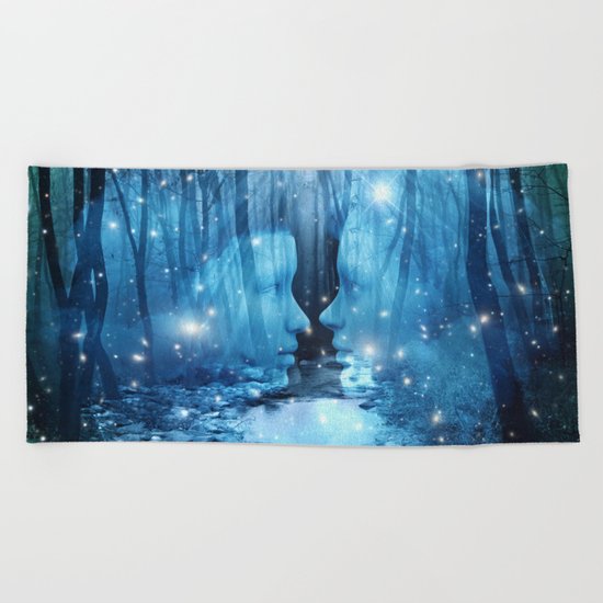 magical wood Beach Towel