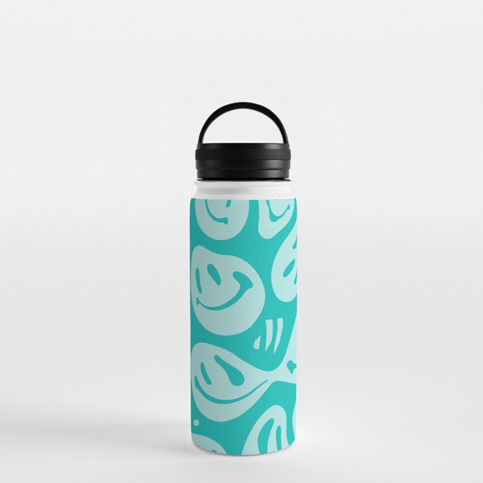 Eggshell Blue Melted Happiness Water Bottle