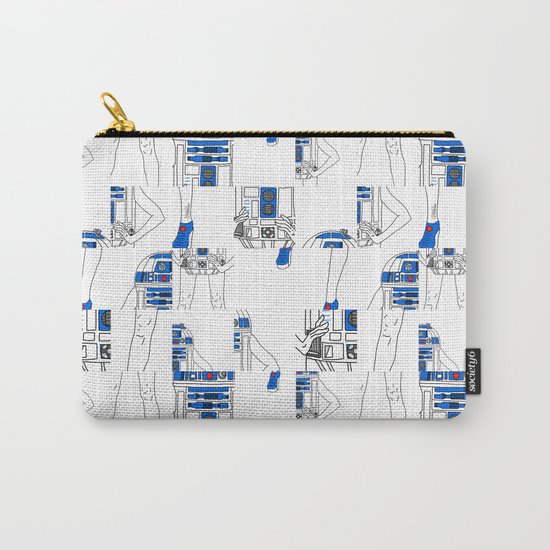 Robot Girl Cubism Carry-All Pouch