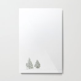 Just the Two of Us Metal Print | Christmas, Digital, Minimalist, Modernfarmhouse, Two, Landscape, Wanderlust, Nature, Minimal, Outdoors 